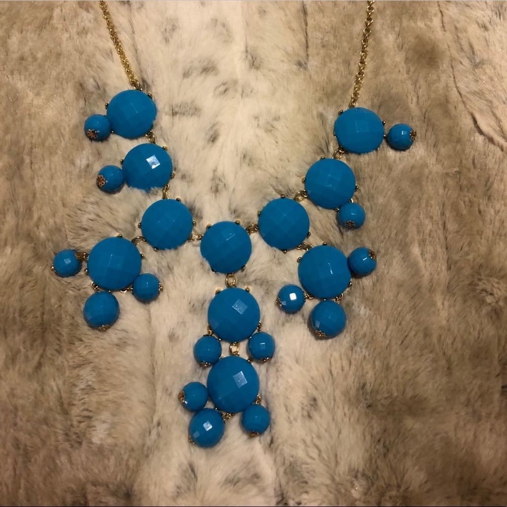 Blue bubble necklace